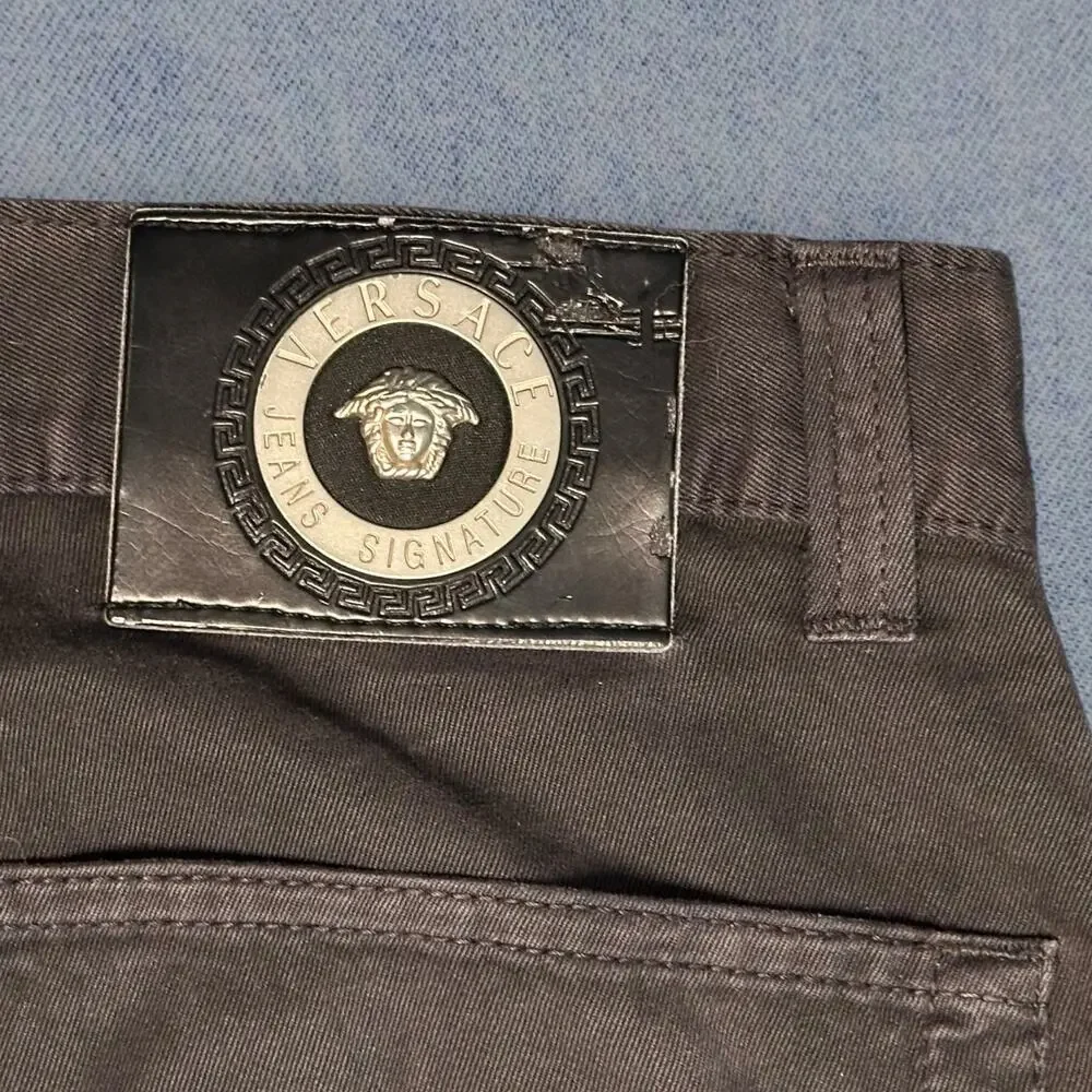 Versace Jeans Signature Men’s Black Straight-Leg Pants – Tall Size 34x48